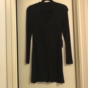 Black Express cut out collar dress